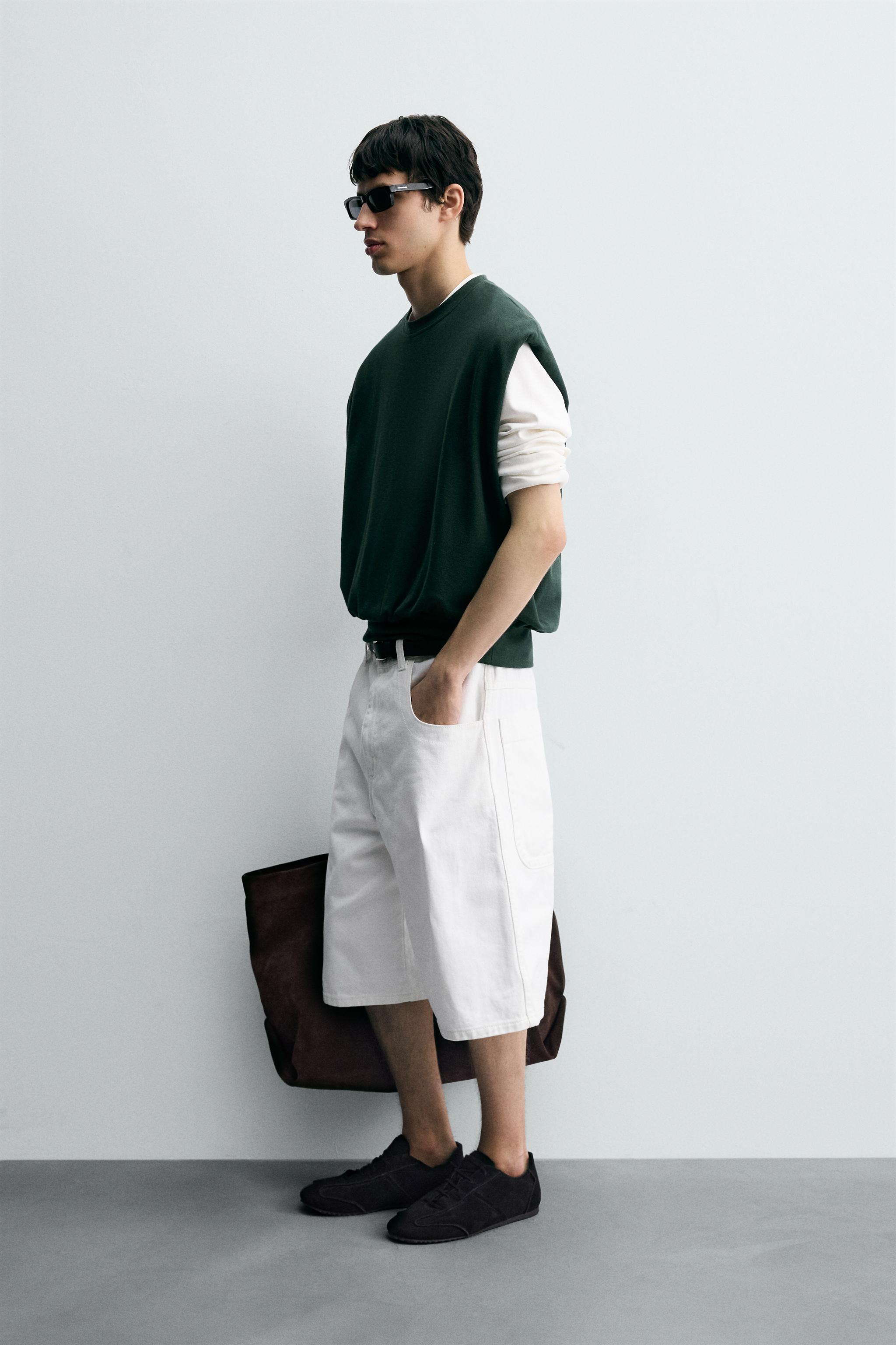 OVERSIZED INTERLOCK VEST SWEATSHIRT
